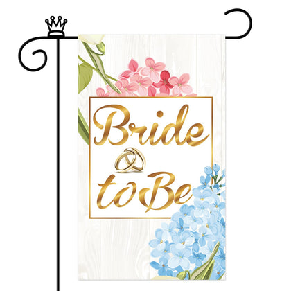 Mokonate Bride to Be flag with double-sided printing for clear messaging