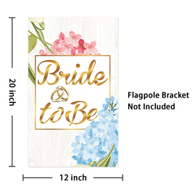 Mokonate Bride to Be flag polyester fabric with UV resistance for color longevity