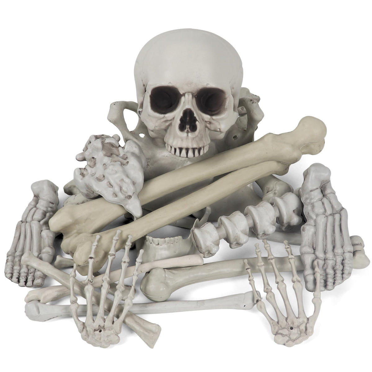 MOKRY PARTY bag of bones skeleton pack for lifelike Halloween props.
