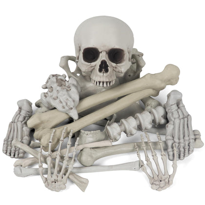 MOKRY PARTY bag of bones skeleton pack for lifelike Halloween props.