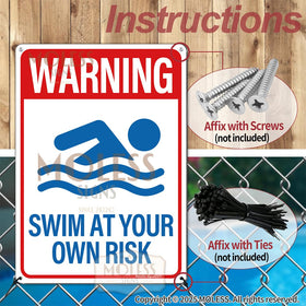 MOLESS no-fade print keeps pool signs vibrant across seasons.