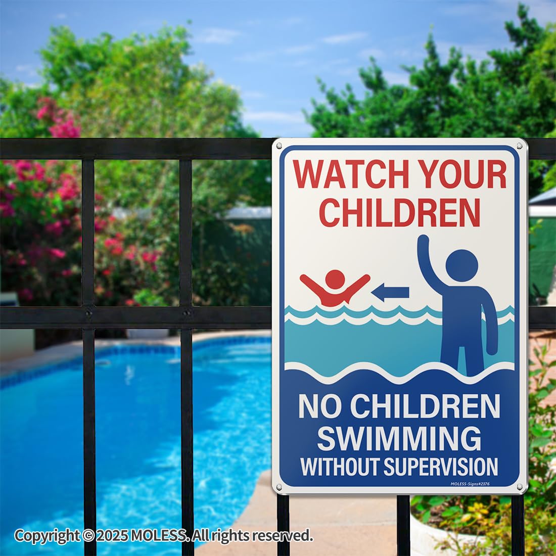 MOLESS outdoor pool decor combines safety with style for inviting spaces.