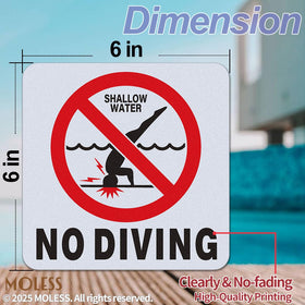 MOLESS pool sticker with anti-slip texture supports safer poolside footing.