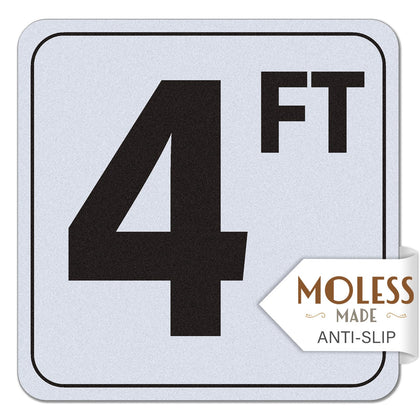 MOLESS pool stickers clearly mark 4ft depth for safe pool navigation