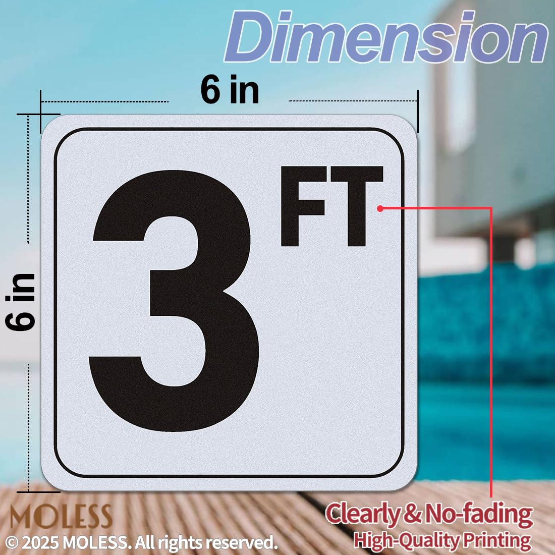 MOLESS anti-slip surface improves traction on wet pool decks