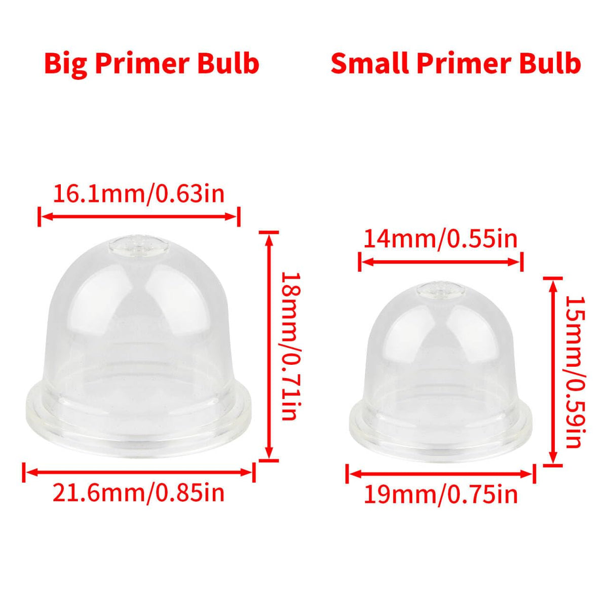 Moleyaso primer bulb for Stihl and Husqvarna tools improves starting performance