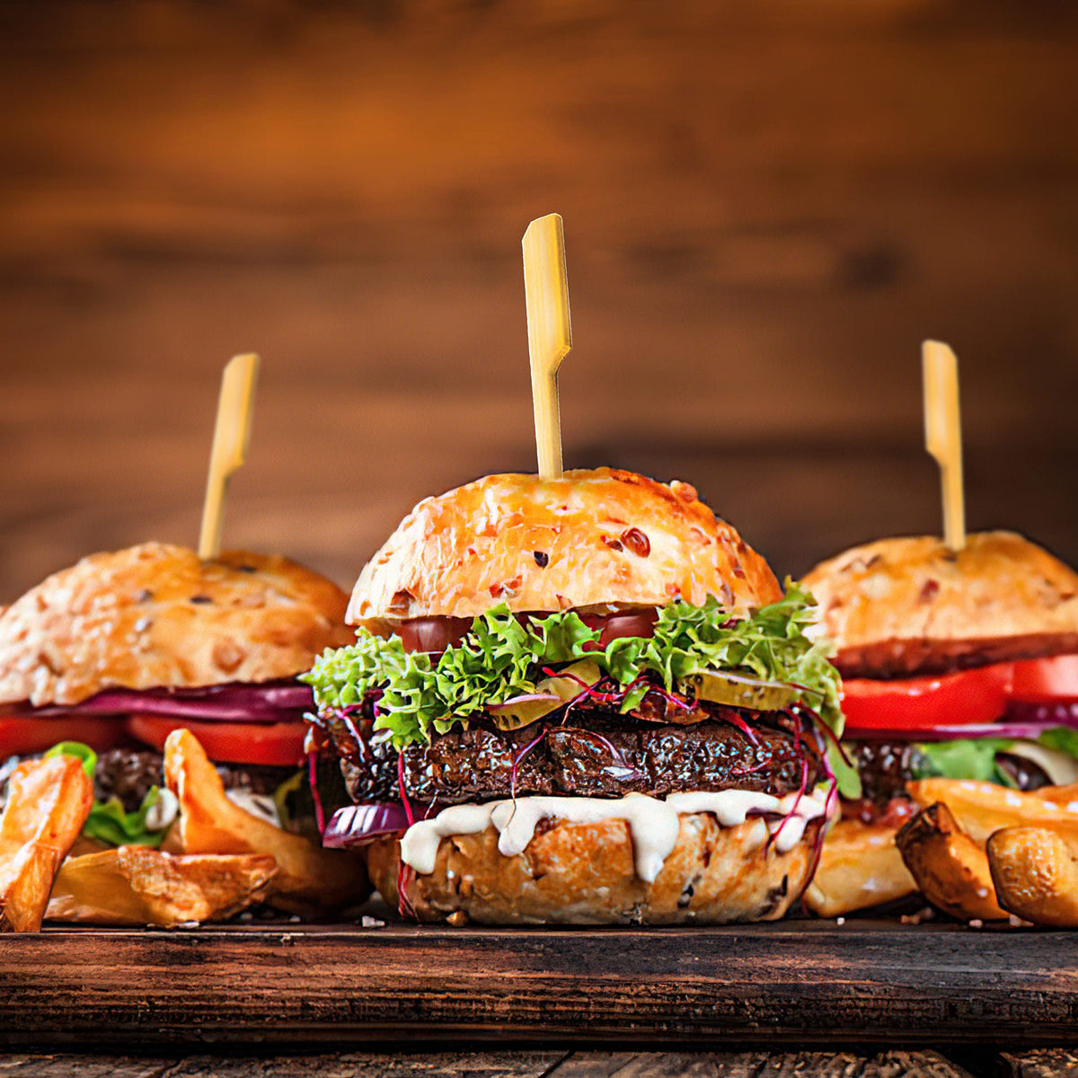 MOLFUJ four-inch skewers ideal for catering platters and bite-sized snacks