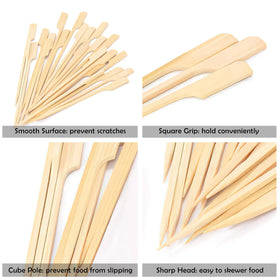 MOLFUJ natural bamboo material ensures splinter-free picks for fruit and hors d'oeuvres