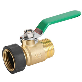 MOLIK brass garden hose shut off valve, full-flow design for efficient watering