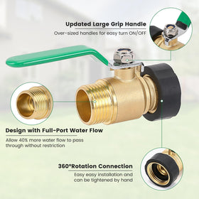 MOLIK universal 3/4-inch hose connector fits most hoses and spigots