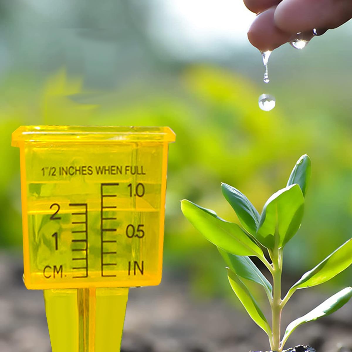 mollensiuer outdoor rain gauge for accurate garden watering planning