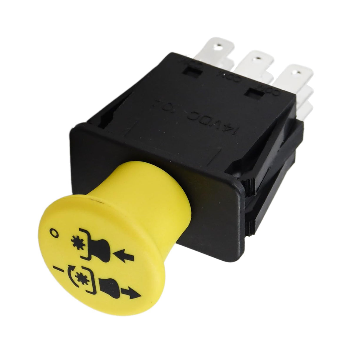 Molloparts LVA21438 switch side view compact design for multiple Deere models
