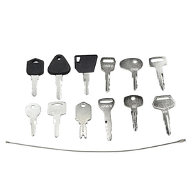 Individual Molloparts key stamping showing common replacement codes like 777 and 1A
