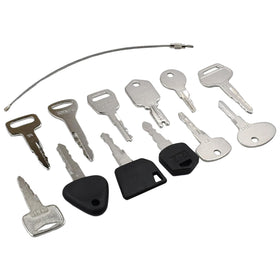 Carrying case with Molloparts universal forklift ignition key set for on-site use