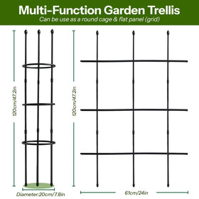 Molukera anti-rust steel trellis resists weather and sun fade