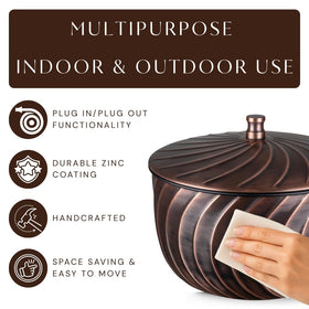 Monarch Abode 18x18 base provides stable storage for hoses