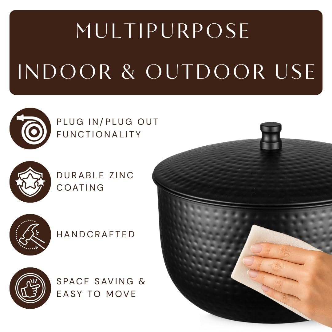 Exterior dimensions 18x18x10 inches support versatile outdoor placement.