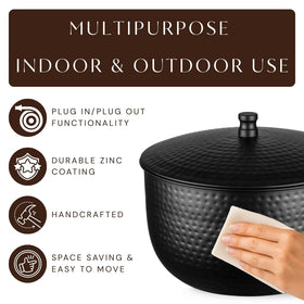Exterior dimensions 18x18x10 inches support versatile outdoor placement.