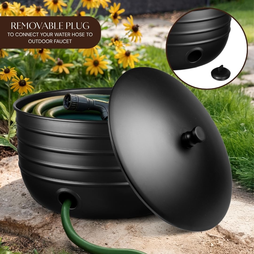 Monarch Abode interior center post guides hose coil to reduce tangles.