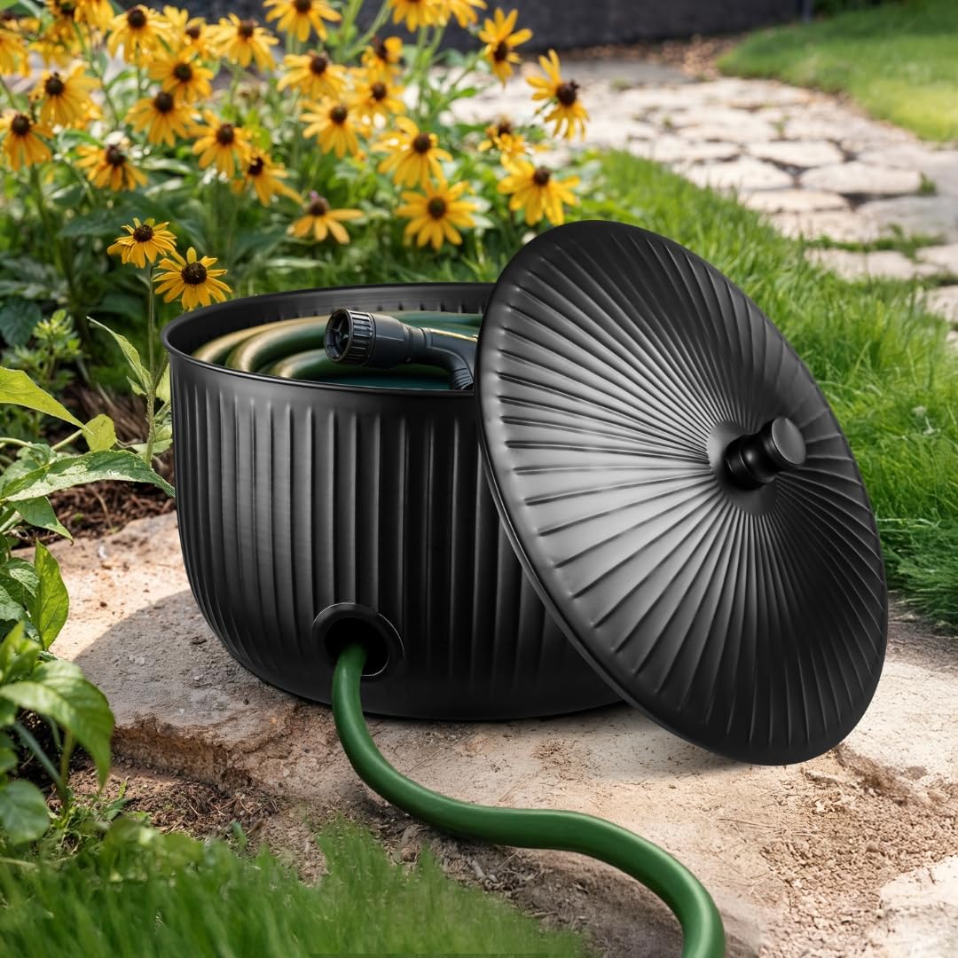 Monarch Abode versatile garden pot converts to hose caddy or organizer indoors/outdoors.