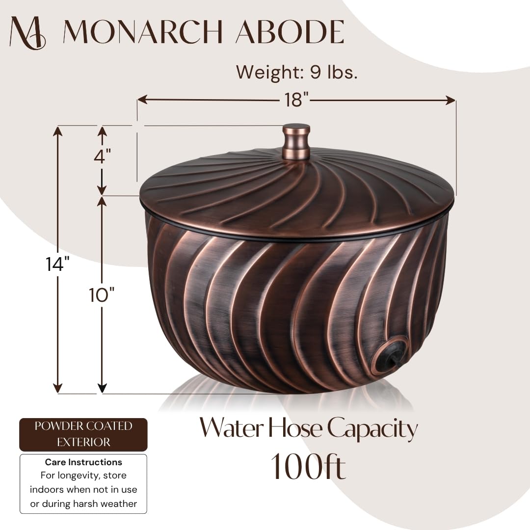 Monarch Abode hose pot with centered post guides coils to prevent tangles