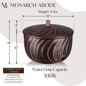 Monarch Abode hose pot with centered post guides coils to prevent tangles