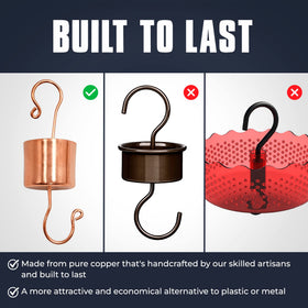 Monarch Abode pure copper hanging ant moat demonstrates elegant garden accessory for ant protection.