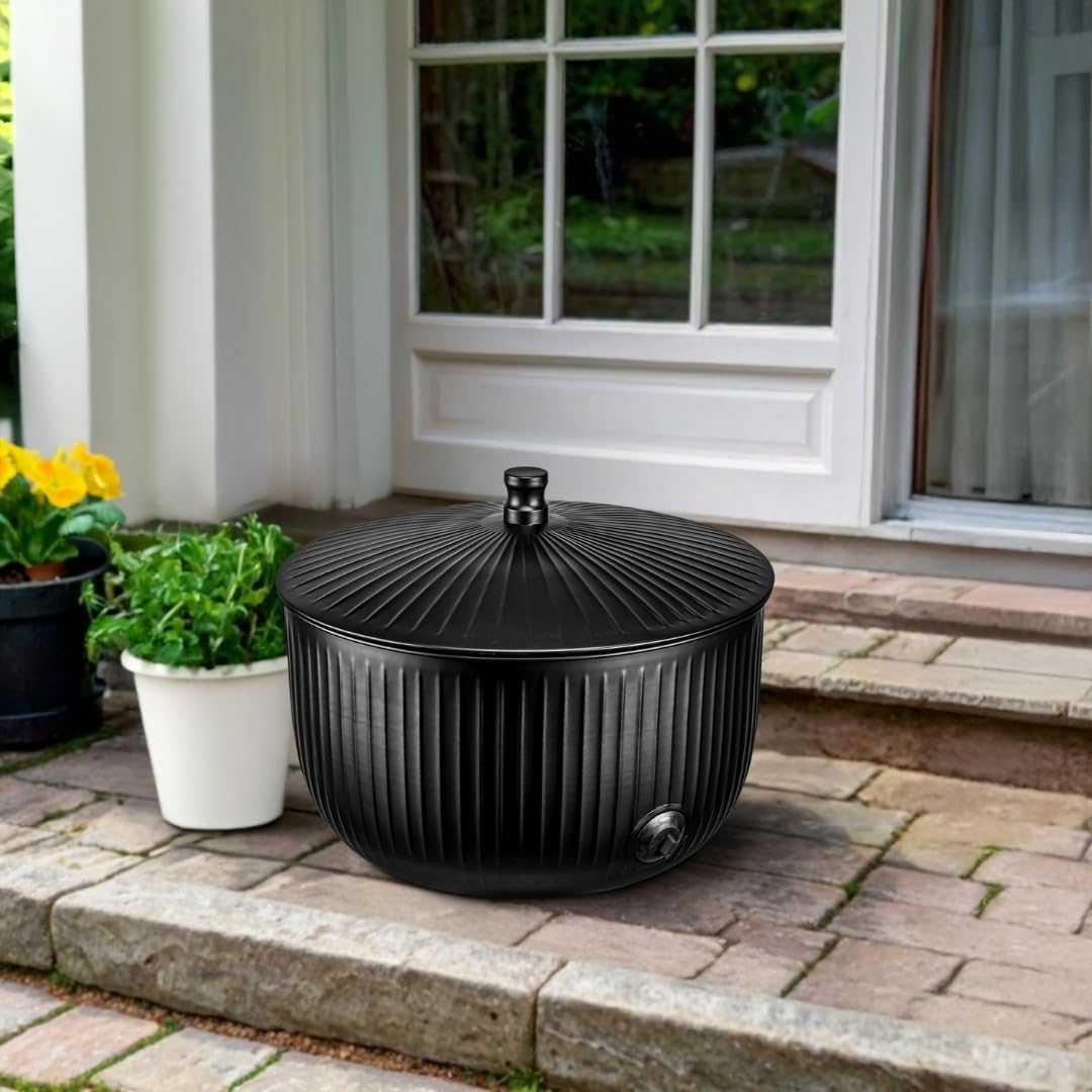 Monarch Abode ridge embossed metal design resists rust and weathering.