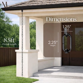 Monarch Rain Chains tool-free-installation enables quick, hassle-free setup.