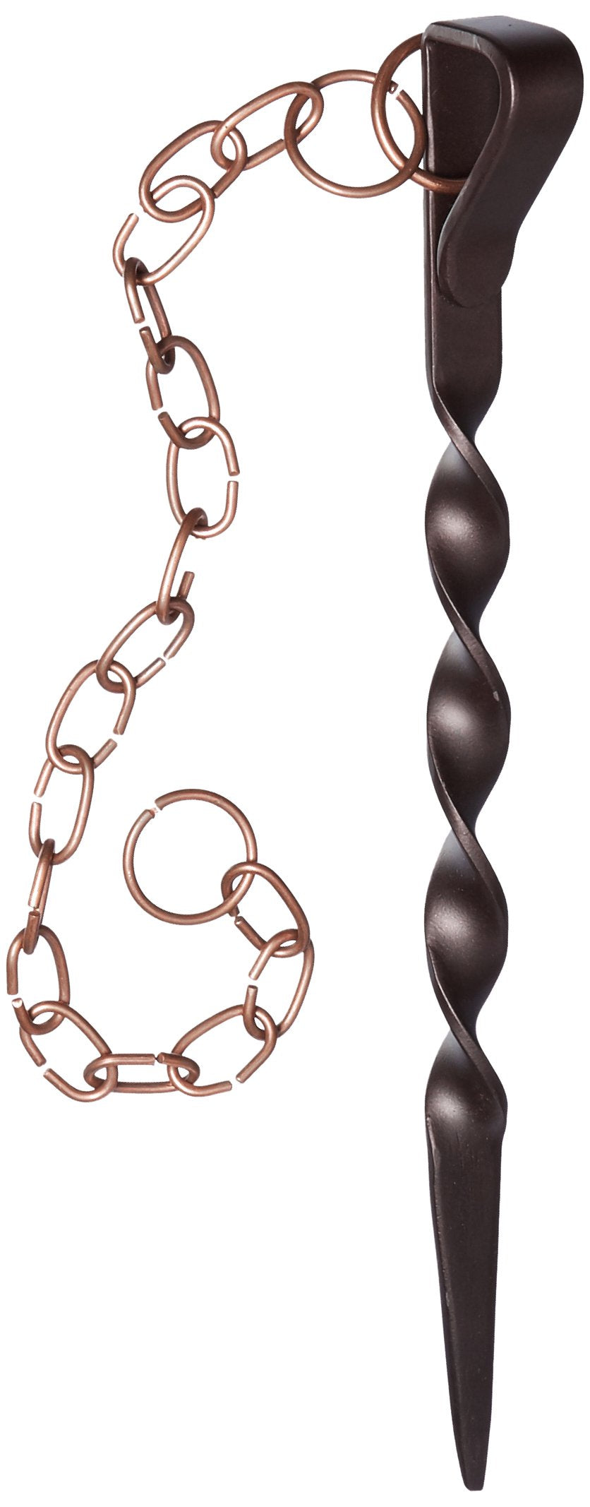Monarch Rain Chains anchor stake 12 inches stabilizes outdoor chains for gutters against light wind.