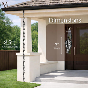 Monarch Rain Chains durable all-weather design resistant to rust and harsh conditions