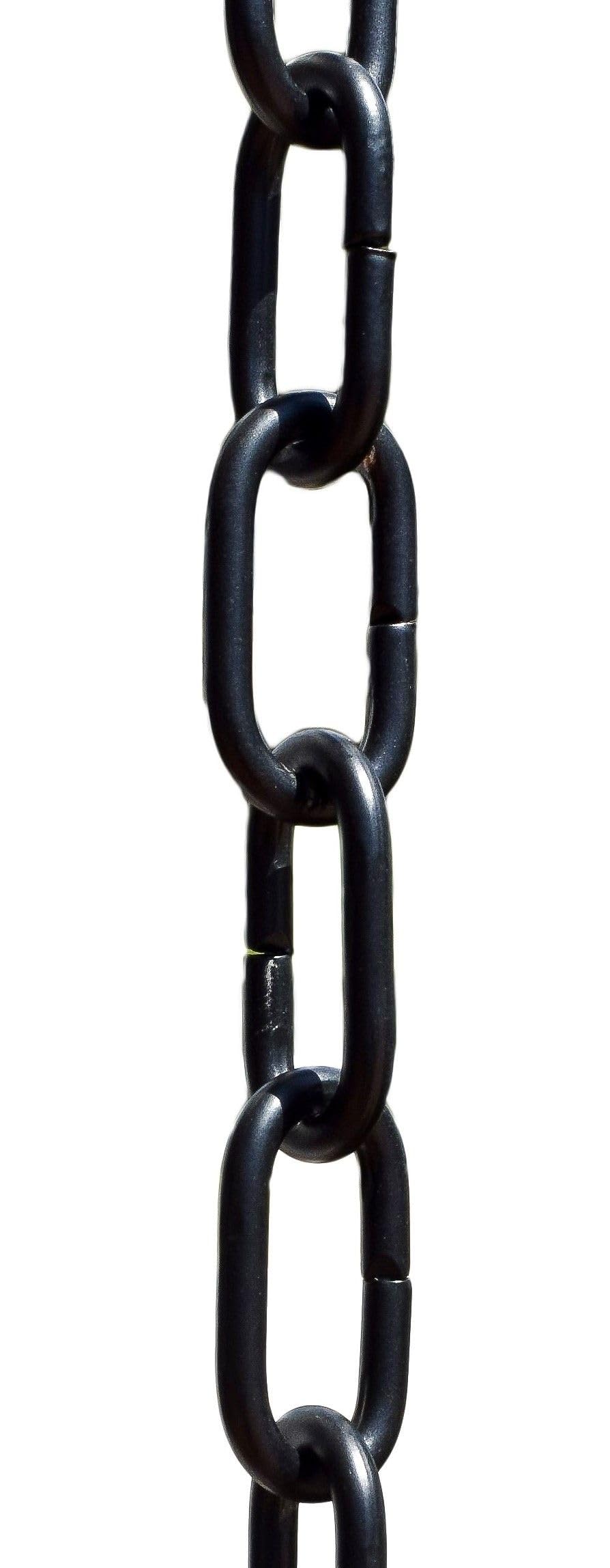 Monarch Rain Chains trad-link-black-8-5ft showcases a stylish gutter downspout alternative.