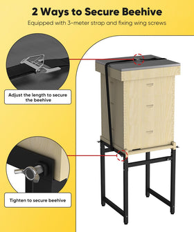 Mondazie hive stand ventilation feature supports airflow around the hive