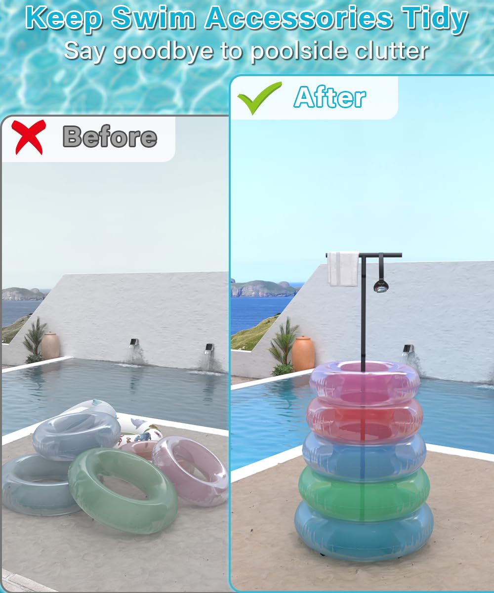 Mondazie detachable pool display is travel-friendly and easy to store.