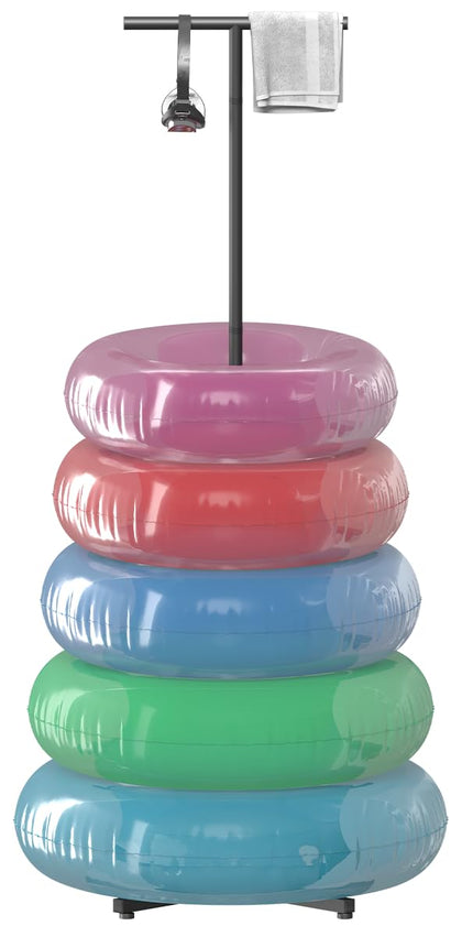 Mondazie pool float holder base anchors and organizes your floats securely.