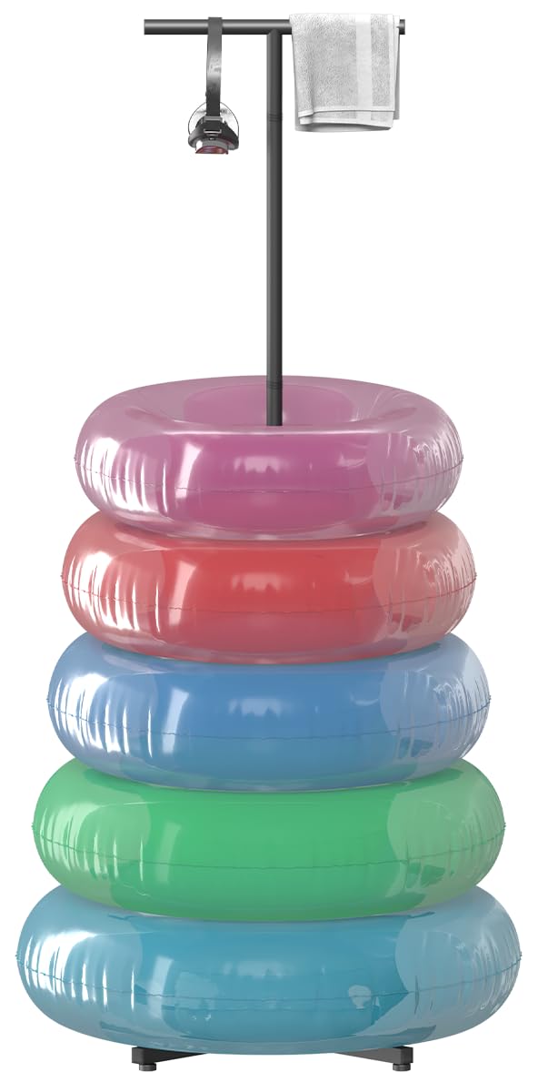 Mondazie pool float holder base anchors and organizes your floats securely.