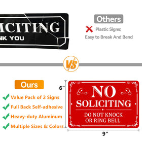 MongFun front-door visibility sign, large 9x6 for wall or door mounting