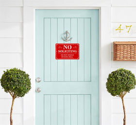 MongFun two-pack no solicitation signs, quick install for home or office