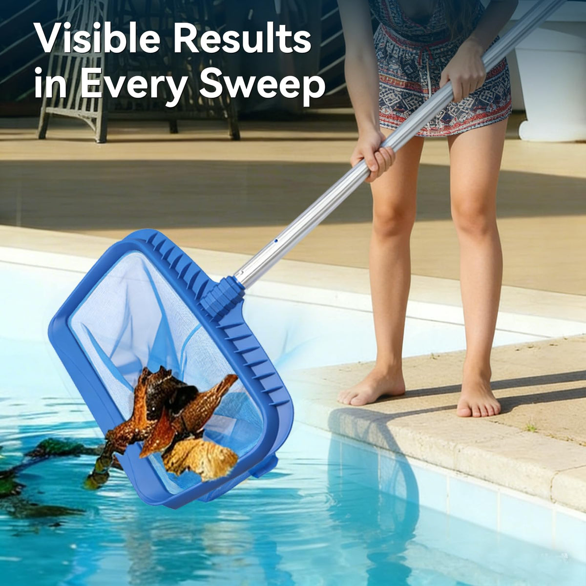 Monitok reinforced one-piece frame provides durability during heavy scooping.