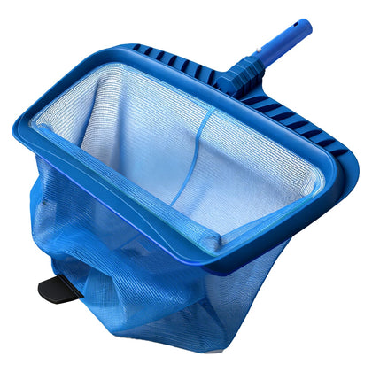 Monitok oversized pool skimmer net with wide edge for quick debris pickup.