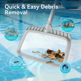 Monitok rubber handle adds weight for easier scooping and controlled emptying.