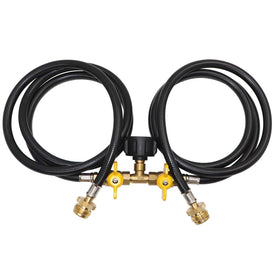MONKEMON 5ft propane splitter hose for versatile outdoor cooking setups