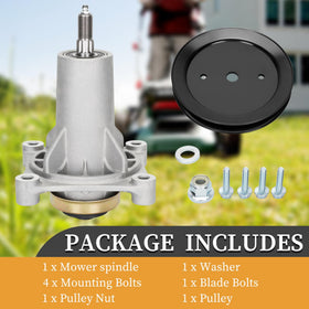 MONKEMON packaged kit includes two spindles and mounting hardware for quick replacement
