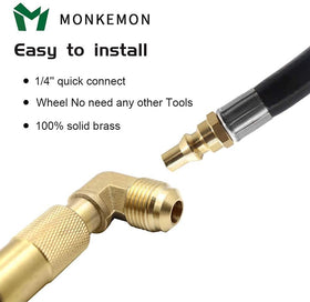 MONKEMON weather-resistant rubber hose ready for outdoor use