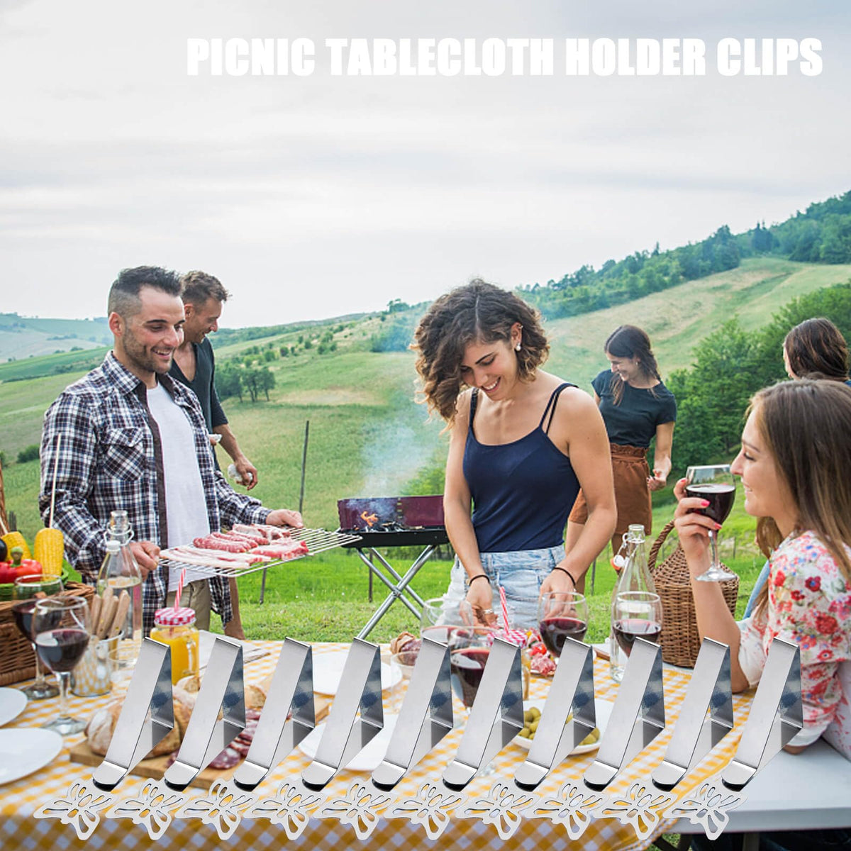 MONNCHA outdoor picnic wind-safe use on a table