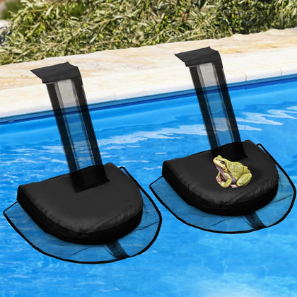 Monrocco Animal Saver Escape Ramp floating on water helps tiny critters reach the pool edge safely.