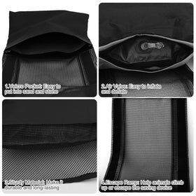 Monrocco Landing weight bag stabilizes the ramp in windy conditions.