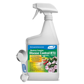 Monterey Complete Disease Control spray bottle shown for easy garden disease management to protect leaves and flowers.