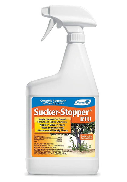 Monterey Sucker Stopper RTU bottle for easy application to curb tree sprout regrowth.
