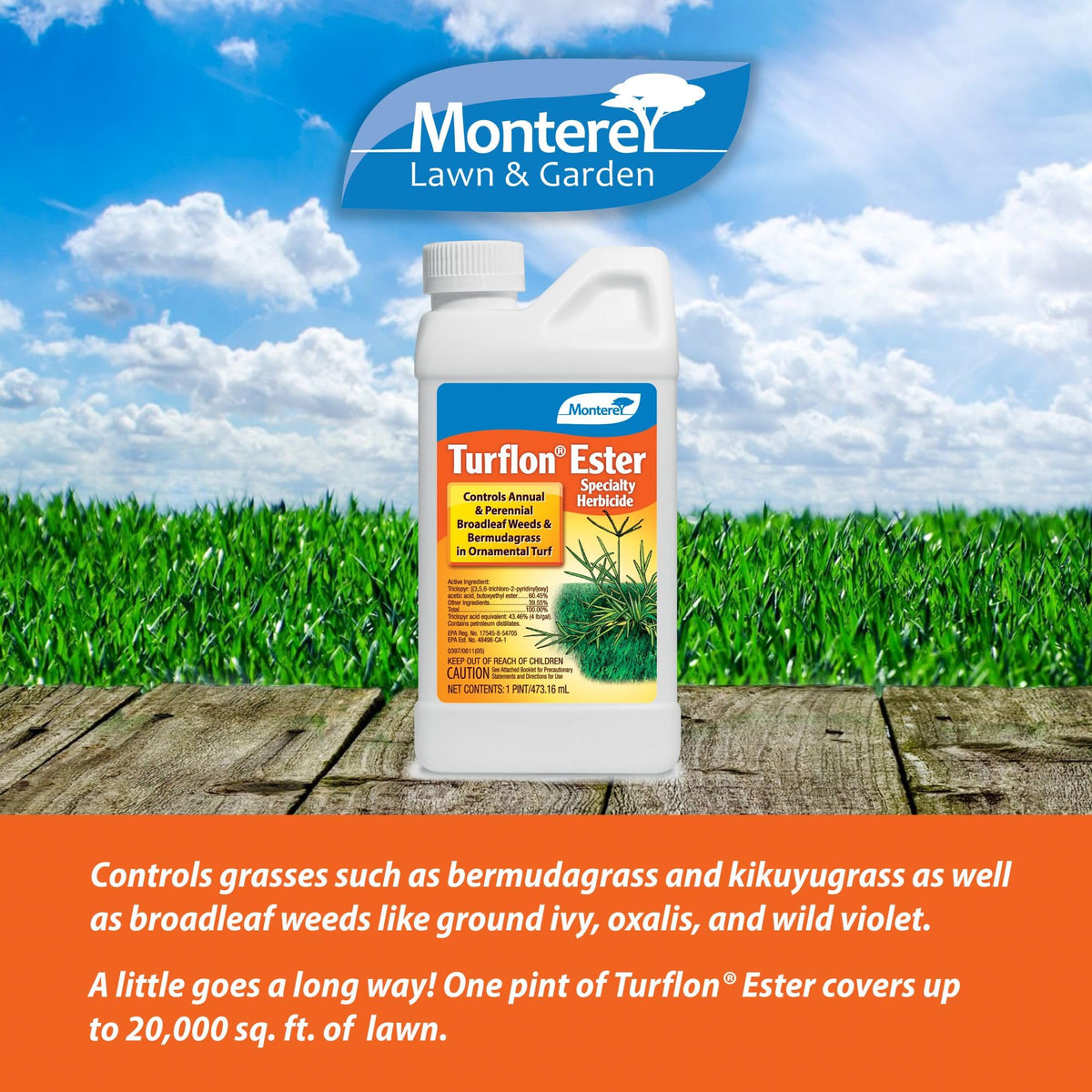 Monterey Turflon Ester spray tank setup for post emergent weed control.